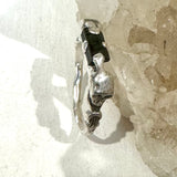 Skulls and Tourmaline Ring- size 7.5-ONE OF A KIND - READY TO SHIP