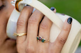 Trio Ring 01- size 5 -ONE OF A KIND- READY TO SHIP