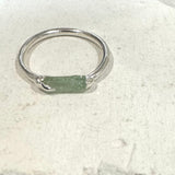 Green Tourmaline Ring- size 4.5-ONE OF A KIND - READY TO SHIP