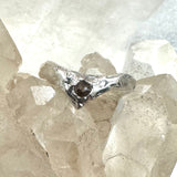 Raw Diamond Ring- size 6.5- ONE OF A KIND - READY TO SHIP