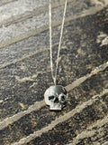 Large Skull Kyanite Eyes Necklace- for Svetlana