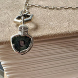 Tourmaline Skull Necklace