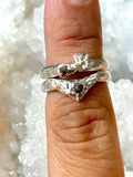 Raw Diamond Ring- size 6.5- ONE OF A KIND - READY TO SHIP