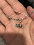 Kyanite necklace & skulls pendant for Alyssa