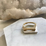  textured stacking ring by Georgia Varidakis.