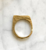  textured stacking ring by Georgia Varidakis.